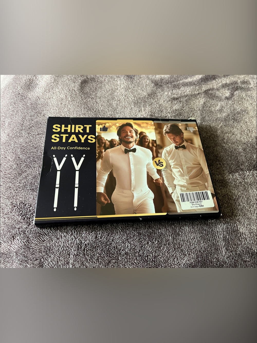 Shirt Stays - White Dress Shirt Tucking Straps for Men